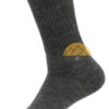 Men's Dress Alpaca Socks - Ribbed Crew by AndeanSun - Dark Grey - 16711701