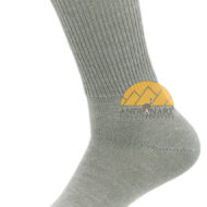 Men's Dress Alpaca Socks - Ribbed Crew by AndeanSun - Light Grey - 16711701