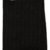 Wide Ribbed Alpaca Dress Socks by AndeanSun - Black - 16711713