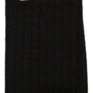 Wide Ribbed Alpaca Dress Socks by AndeanSun - Black - 16711713