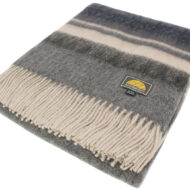 Alpaca-Blanket-Throw-Southwestern-Design-Grey Blue-Combo