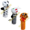 NEW FOR 2018! 50PK Hand Knitted Finger Puppets ASSORTED DOMESTIC Animals - RAW - 1594171350PK-MTO
