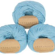 100% Baby Alpaca Skeins - Set of THREE by AndeanSun - Powder Blue - 16702003