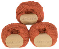 100% Baby Alpaca Skeins - Set of THREE by AndeanSun - Pumpkin Patch - 16702003