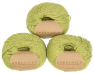 100% Baby Alpaca Skeins - Set of THREE by AndeanSun - Pistachio Green - 16702003