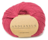 100% Baby Alpaca Skeins - Set of THREE by AndeanSun - Raspberry Rose - 16702003