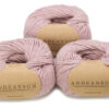 100% Baby Alpaca Skeins - Set of THREE by AndeanSun - Rose Light Grey - 16702003