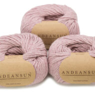 100% Baby Alpaca Skeins - Set of THREE by AndeanSun - Rose Light Grey - 16702003