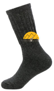 THERAPEUTIC Alpaca Socks - Scrunch CREW Terry-lined Socks Premium Quality - AndeanSun - US STOCK - Charcoal - 16711732