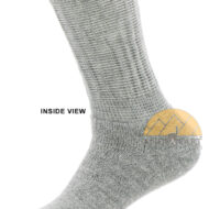 THERAPEUTIC Alpaca Socks - Scrunch CREW Terry-lined Socks Premium Quality - AndeanSun - US STOCK - Light Grey - 16711732