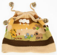 Applique Beanie Hat with Tassels and Pom Poms for Children - Rustic Quality - US STOCK - Image 6