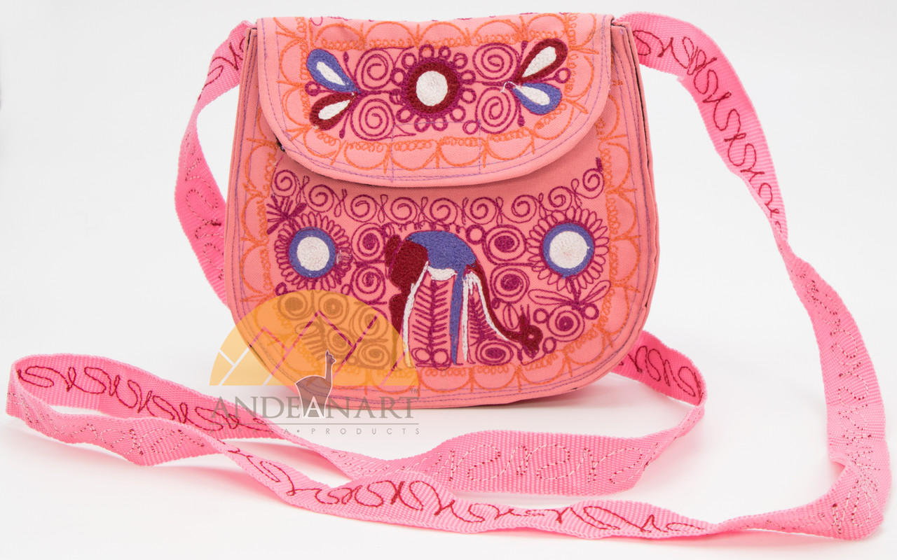 16201108 Embroidered Crossbody Semi-round Bag Small Colca Canyon Style_2