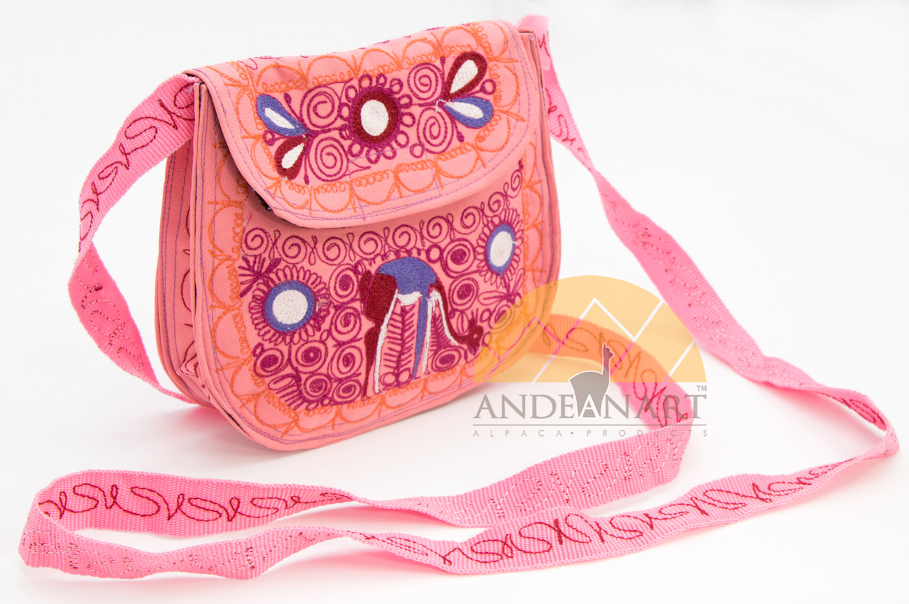 16201108 Embroidered Crossbody Semi-round Bag Small Colca Canyon Style