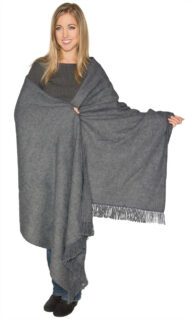 Extra Long and Wide Alpaca Wrap / Shawl / Cape with Cozy Handmade Fringe - Alpaca Carrasco - US STOCK - Image 10