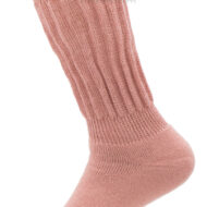 THERAPEUTIC Alpaca Socks - Scrunch CREW Terry-lined Socks Premium Quality - AndeanSun - US STOCK - Pink Mauve - 16711732