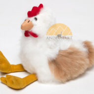 Alpaca Fur Chicken - Alpaca Fur Stuffed Animal - Mixed Colors - 15981609