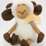 Alpaca Fur Ram - Alpaca Fur Stuffed Animal - White - 15981610