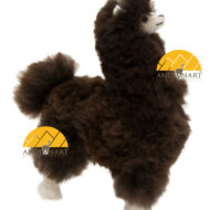Alpaca Fur Stuffed Figurine Standing with booties 10" - Mixed color - 15161657