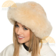 Alpaca Hat - High Quality Alpaca Fur Hat - Beige