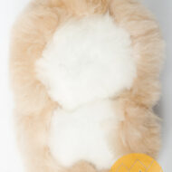 Alpaca Fur Figurine Sitting Alpaca - Alpaca Figurine Stuffed Animal - Beige - 15161612