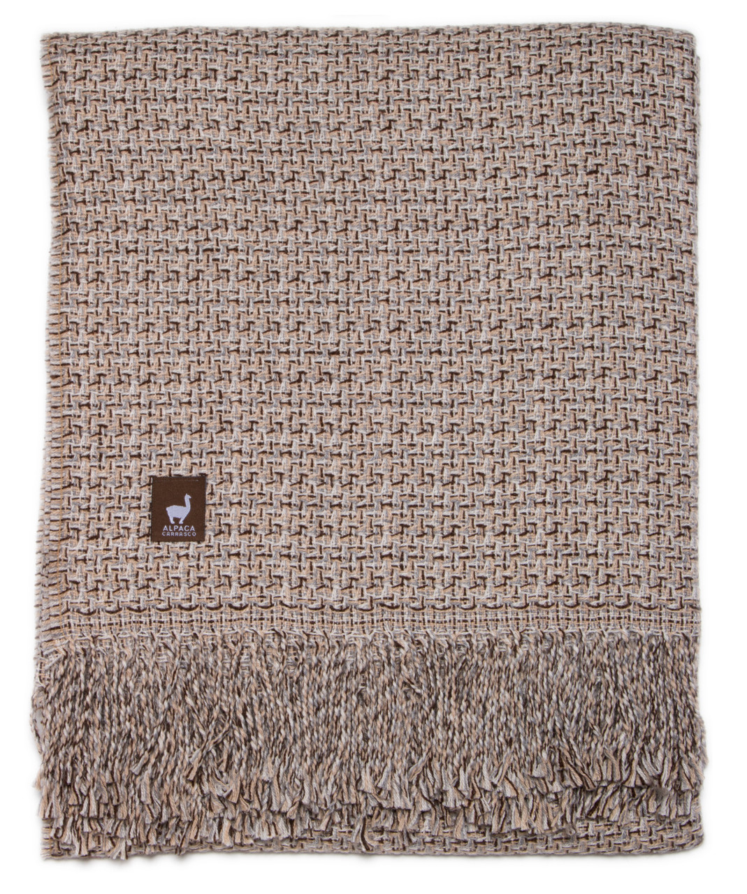 Cross Weave Alpaca Throw Alpaca AND ACRYLIC Blend Blanket by Alpaca