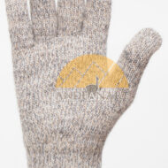 Classic Blend Alpaca Gloves made with 50% Alpaca Yarn by AndeanSun - Beige, Light Grey and White Marled - 16783805