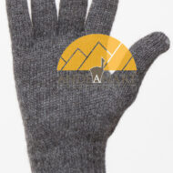 Classic Blend Alpaca Gloves made with 50% Alpaca Yarn by AndeanSun - Grey - 16783805